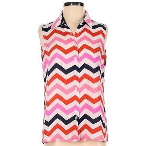 New Directions Women White Sleeveless Blouse S